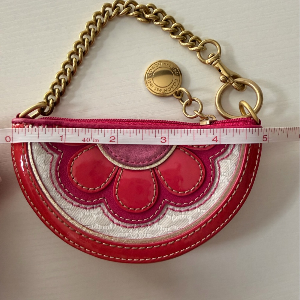 Coach Vintage Half Moon Coin/Bag Charm/Wristlet - Picture 4 of 7